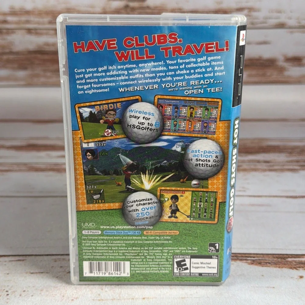 Hot Shots Golf Open Tee Sony PSP 2005 CIB Manual Tested